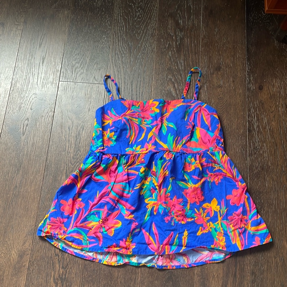 J.Crew floral spaghetti top